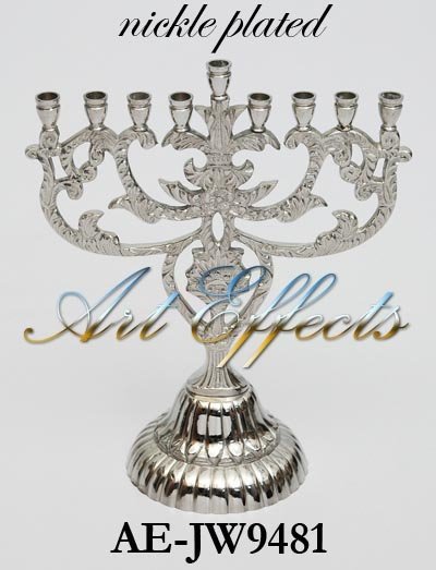 Manufacturers Exporters and Wholesale Suppliers of Nickle Plated Brass Menorah Mumbai, Maharashtra